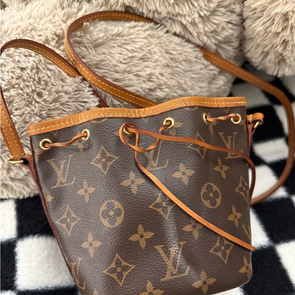 Louis Vuitton Brown and Tan Monogram Mini Bag